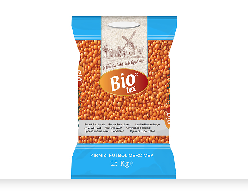 KIRMIZI FUTBOL MERC�MEK-25 KG-Mercimekler